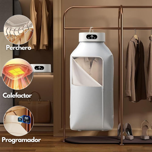 secadora de ropa portatil - tecnología UV para un secado rápido y ropa impecable.