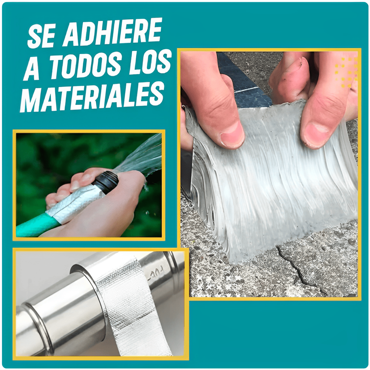 ImperMax ™-5 cm Ancho x 5 M Largo- Solución al instante para filtraciones y humedad.
