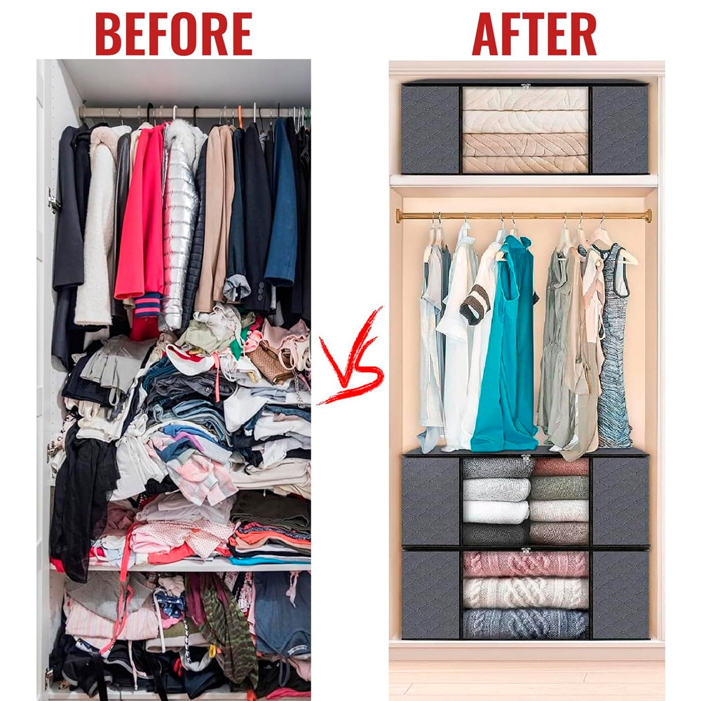 pack 2 cajas organizadoras - vive la tranquilidad de un hogar organizado.