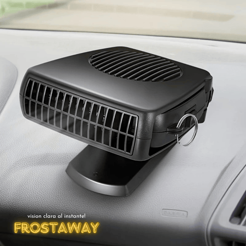 FrostAway - calefactor y desempañador de auto - Visión clara al instante.