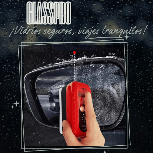 GlassPro™- repele agua y mejora la visibilidad, garantizando seguridad.