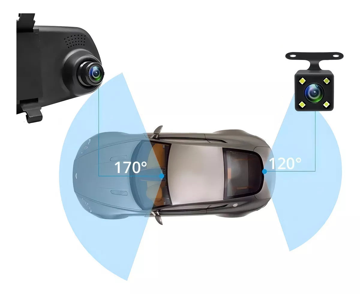 Espejo Retrovisor- Camara Frontal Y Retro