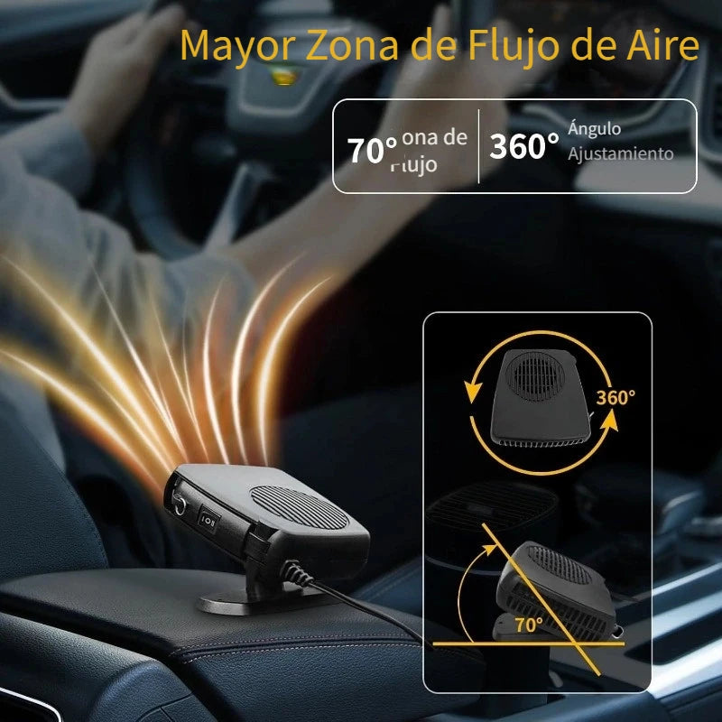 FrostAway - calefactor y desempañador de auto - Visión clara al instante.