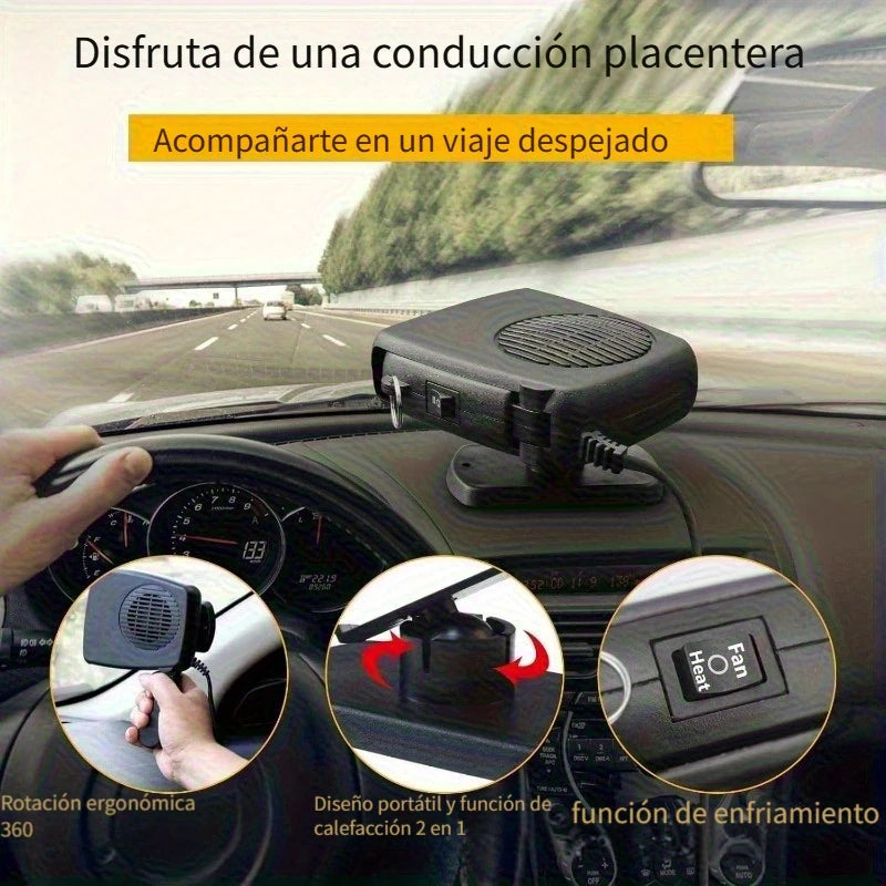 FrostAway - calefactor y desempañador de auto - Visión clara al instante.