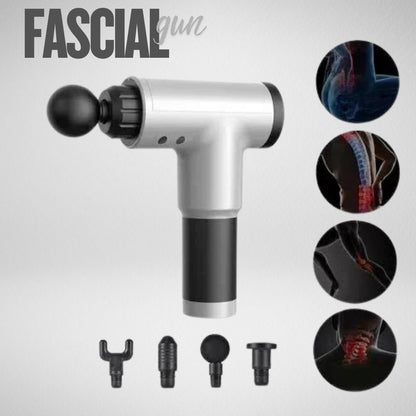 Fascial Gun Pro — Masaje Percutivo — Alivio muscular inmediato en solo 10 minutos