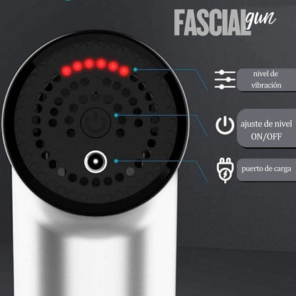 Fascial Gun Pro — Masaje Percutivo — Alivio muscular inmediato en solo 10 minutos