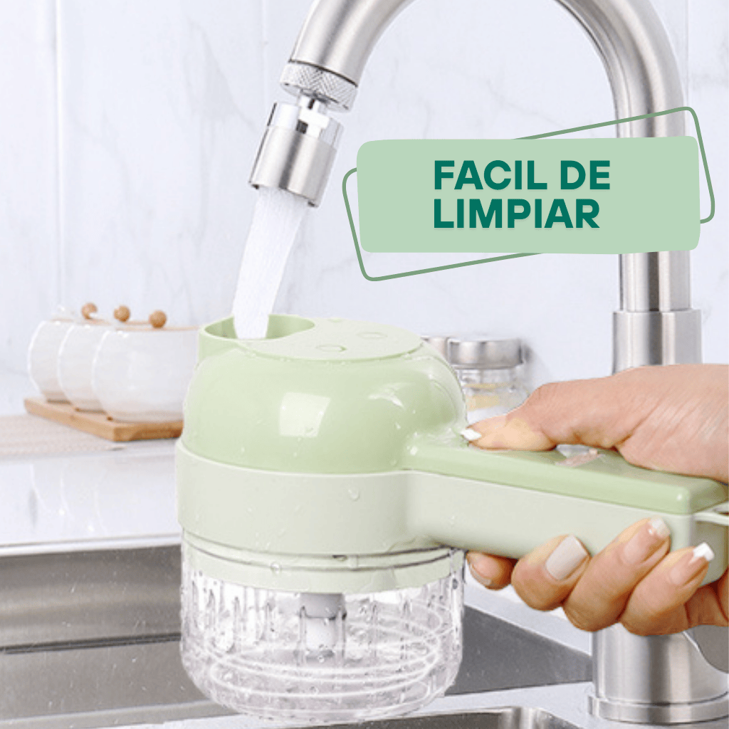 VeggieCut™-Picador Multifuncional Recargable-Cocina el doble de rápido con cero complicaciones