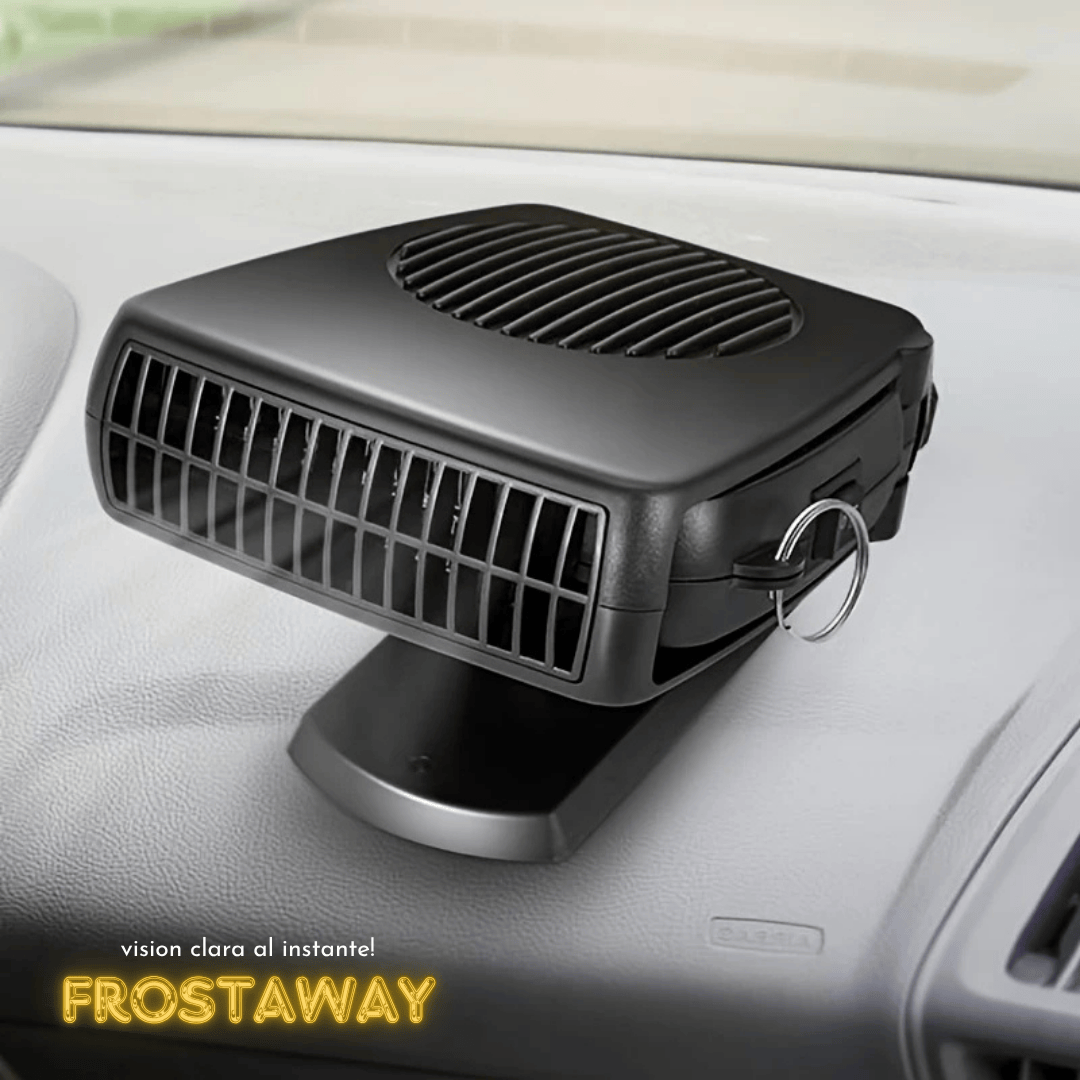 FrostAway - calefactor y desempañador de auto - Visión clara al instante.